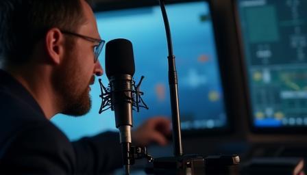 Aviation expert hosting a live video session